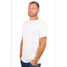 Alan Red T-Shirt Derby Extra Long White (Two Pack)