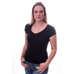 Claesens Women T-Shirt V-Neck s/s Black( cl 8010 )