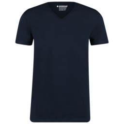 Garage Bio Cotton Body Fit V-Neck (0222) T-Shirt Navy (2 Pack)